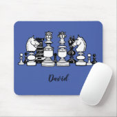 Schach Themed Personalisiert Mousepad (Mit Mouse)