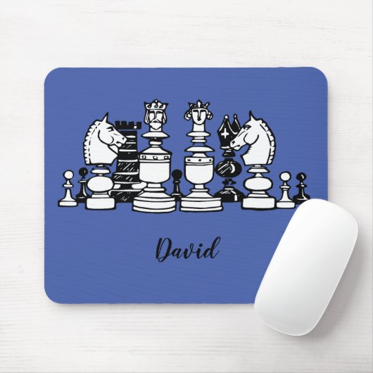 Schach Themed Personalisiert Mousepad (Mit Mouse)
