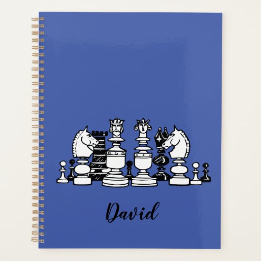 Schach Themed Planer Notebook (Vorderseite)
