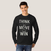 Schach Think Move Win Schach Player King T-Shirt (Vorne ganz)