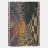 Schach-Throw-Blanket Decke (Vorderseite Vertikal)