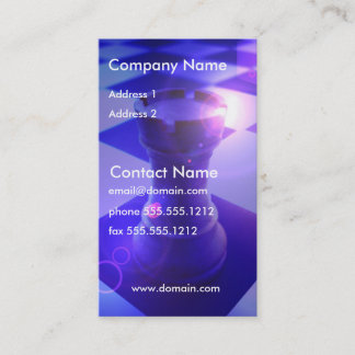 Schach-Turm-Visitenkarte Visitenkarte