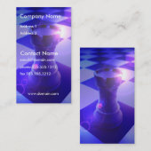 Schach-Turm-Visitenkarte Visitenkarte (Vorne/Hinten)