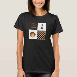 Schach- und Kaffeeliebhaber und Schachspieler T-Shirt