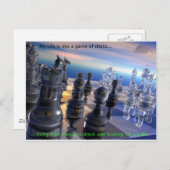 Schach und Leben Postkarte (Vorne/Hinten)