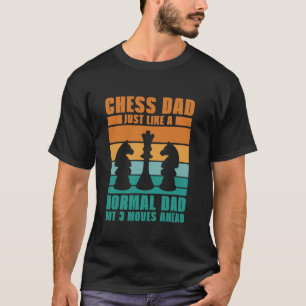 Schach Vater 3 bewegt sich vorwärts Retro Vintage T-Shirt