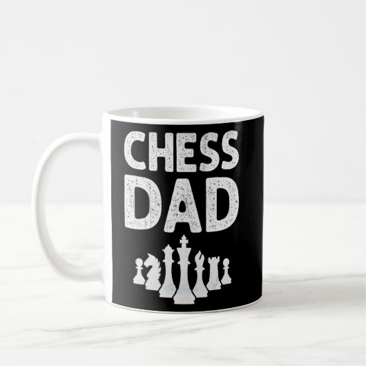 Schach-Vater-Checkmate-Schachspieler Kaffeetasse (Links)