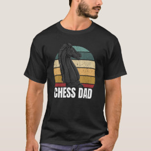 Schach-Vater Sportspieler Trainer Grafik T-Shirt