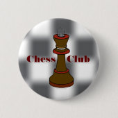 Schach-Verein-oder Schach-Team-Knopf Button (Vorderseite)