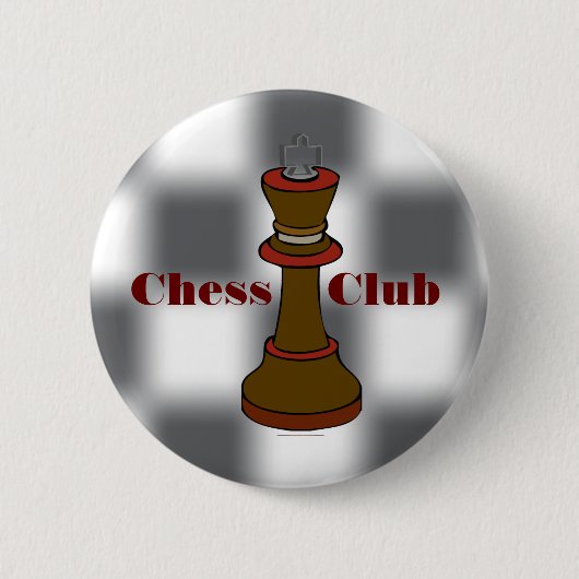 Schach-Verein-oder Schach-Team-Knopf Button (Vorderseite)
