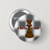 Schach-Verein-oder Schach-Team-Knopf Button (Vorne & Hinten)
