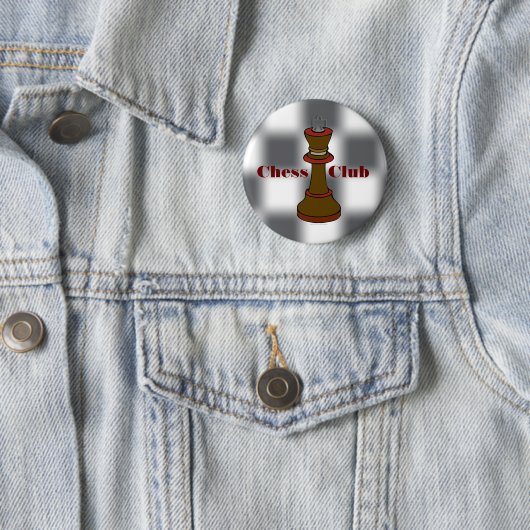 Schach-Verein-oder Schach-Team-Knopf Button (Beispiel)