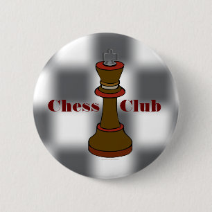 Schach-Verein-oder Schach-Team-Knopf Button