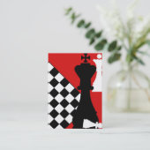 Schach-Verein Visitenkarte (Stehend Vorderseite)