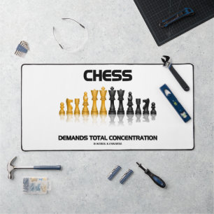 Schach verlangt absolutes Set für Konzentrationssc Schreibtischunterlage