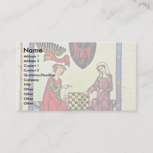 Schach, Von Meister Der Manessischen Liederhandsch Visitenkarte