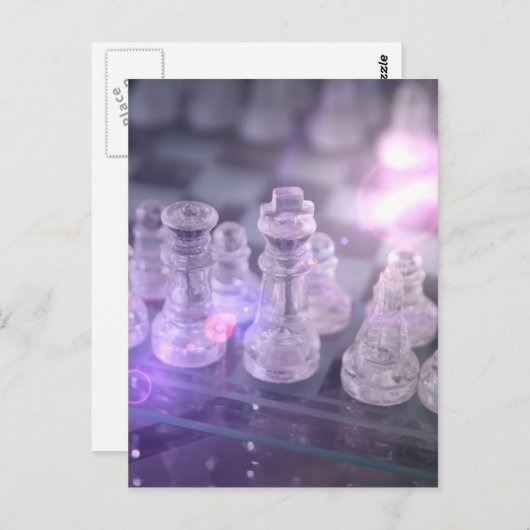 Schach-Vorlagenpostkarte Postkarte (Vorne/Hinten)