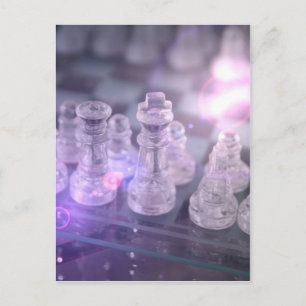 Schach-Vorlagenpostkarte Postkarte