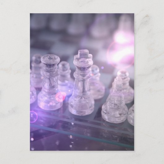 Schach-Vorlagenpostkarte Postkarte (Vorderseite)