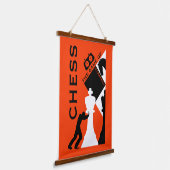 Schach Wall Art Wandteppich Mit Holzrahmen (Gewinkelt)