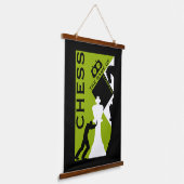 Schach Wall Art Wandteppich Mit Holzrahmen (Gewinkelt)