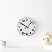 Schach-Wand-Uhr Runde Wanduhr (Zuhause)