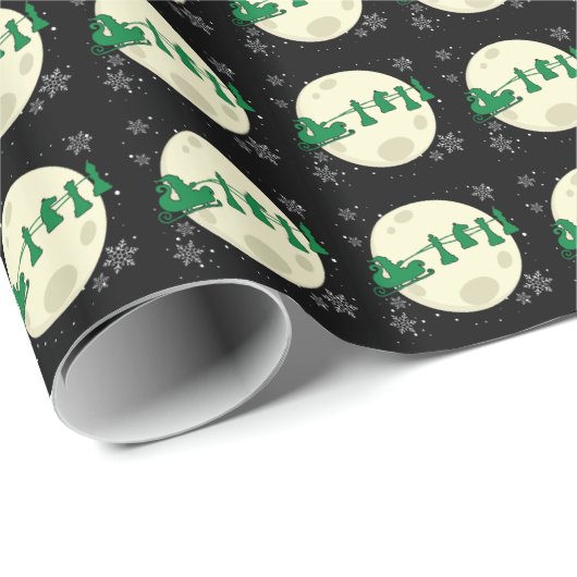 Schach Weihnachten - Schach-Piece Rentier Geschenkpapier (Rolleneckpunkt)