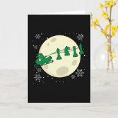 Schach Weihnachten - Schach-Piece Rentier Karte (Gelbe Blume)