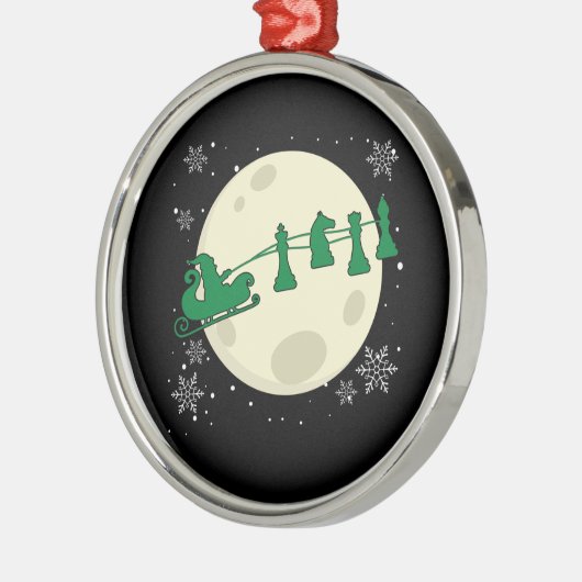 Schach Weihnachten - Schach-Piece Rentier Ornament Aus Metall (Links)