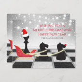 Schach Weihnachtsmann und Rentier Weihnachten (Vorne/Hinten)