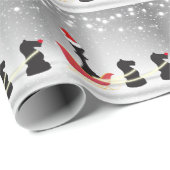 Schach Weihnachtsmann und Rentier Weihnachten Geschenkpapier (Rolleneckpunkt)