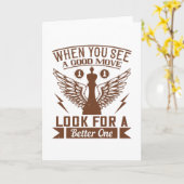 Schach - Wenn Sie einen guten Zug sehen Karte (Gelbe Blume)