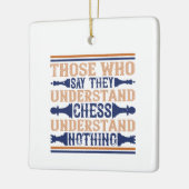 Schach - Wer Schach versteht Keramikornament (Links)