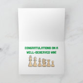 Schach Win Glückwunsch Karte (Innenseite)