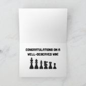 Schach Win Glückwunsch Karte (Innenseite)