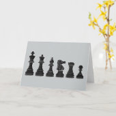 Schach Win Glückwunsch Karte (Gelbe Blume)