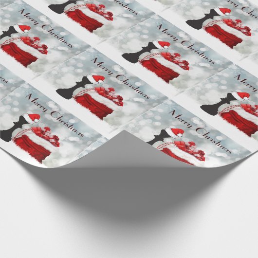 Schach Winterschnee Weihnachten Weihnachten Geschenkpapier (Ecke)