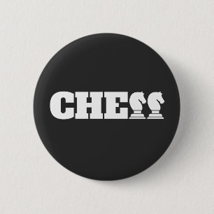 Schach Word Weiße Ritter Kreative Einzigartige Str Button
