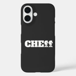 Schach Word Weiße Ritter Kreative Einzigartige Str iPhone 16 Hülle