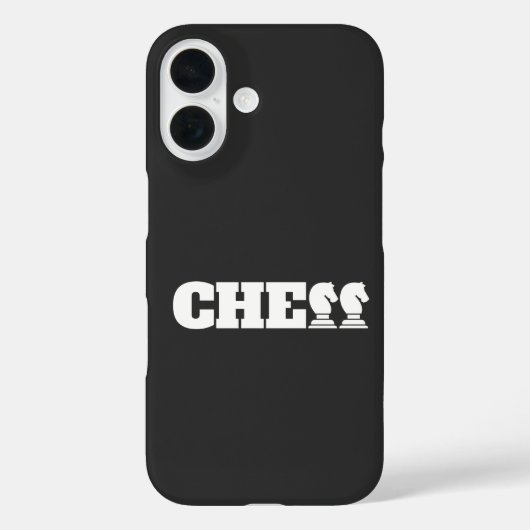 Schach Word Weiße Ritter Kreative Einzigartige Str Case-Mate iPhone Hülle (Rückseite)