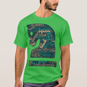 Schach-Wortwolke T-Shirt