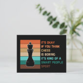 Schach-Zitat Vintage-Sonnenuntergang Postkarte (Stehend Vorderseite)