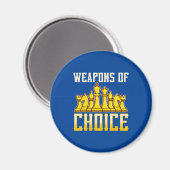 Schachangebotswaffen für Schachspieler Magnet (Vorderseite/Rückseite)