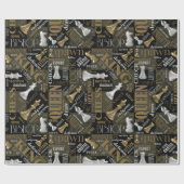 Schachbedingungen Silver und Gold ID784 Geschenkpapier (Flach)