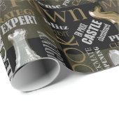 Schachbedingungen Silver und Gold ID784 Geschenkpapier (Rolleneckpunkt)