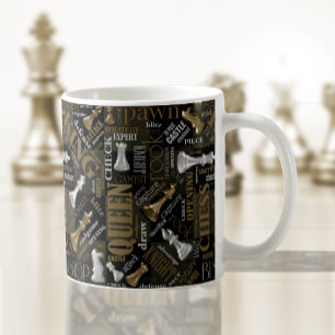 Schachbedingungen Silver und Gold ID784 Kaffeetasse