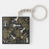 Schachbedingungen Silver und Gold ID784 Schlüsselanhänger (Rückseite)