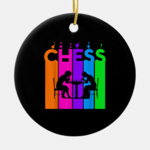 Schachblase Hobby und Sport Geschenkidee Keramik Ornament