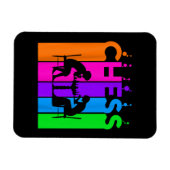 Schachblase Hobby und Sport Geschenkidee Magnet (Horizontal)