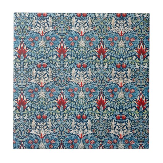Schachblume von William Morris Fliese (Vorderseite)